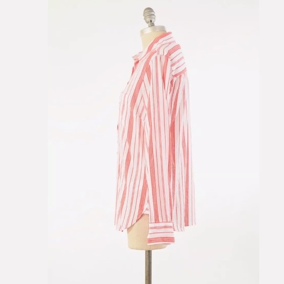 ❌SOLD❌J.Crew crinkled cotton button-down - Picture 4 of 6